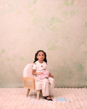 Blush & White Bloom kids chair