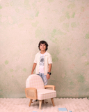 Blush & White Bloom kids chair